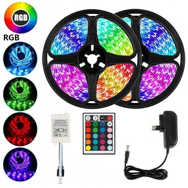 Светодиодная Лента LED 5 м SMD 3528 RGB с пультом и блоком питания гирлянда на клейком основании
Светодиодная Лента LED 5 м SMD 3528 RGB с пультом и блоком питания гирлянда на клейком основании
