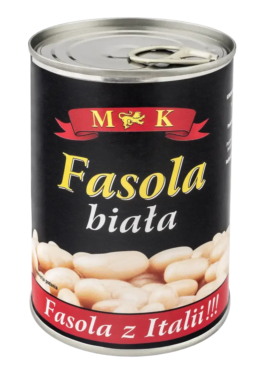 Фасоль белая (бобы) консервированные Fasola MK, 400г в ж/б, Польша
Фасоль белая (бобы) консервированные Fasola MK, 400г в ж/б, Польша