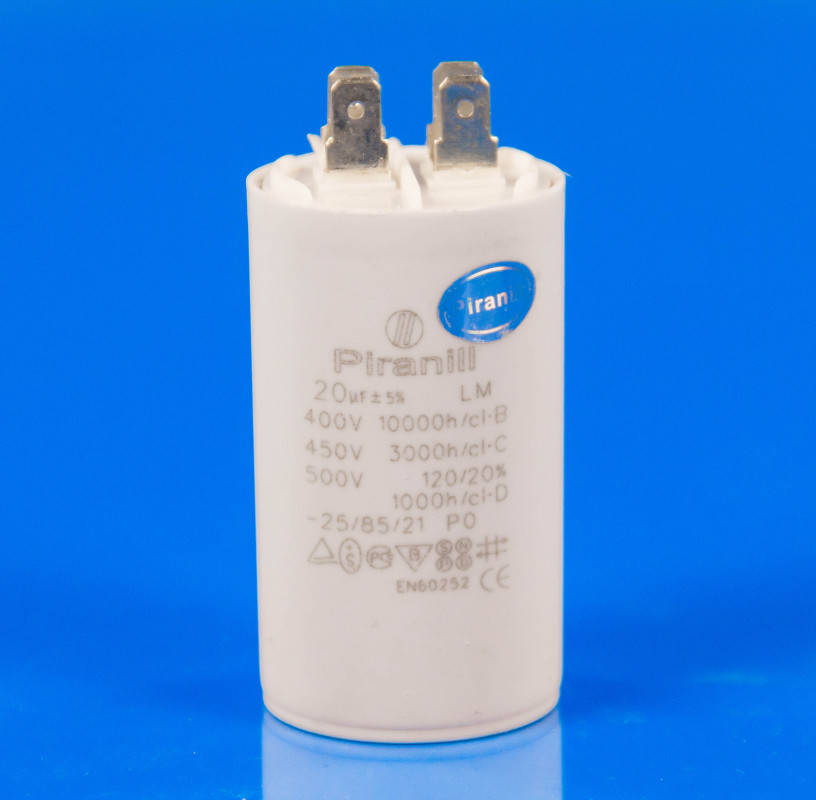 Пусковой конденсатор для СМА 20 Mf 450V
Пусковой конденсатор для СМА 20 Mf 450V