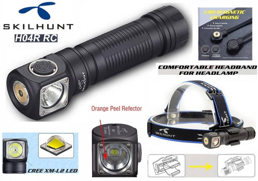Фонарь налобный Skilhunt H04R RC+Магнитная зарядка (1200LM, Cree XM-L2 LED, IPX8, Магнит, NW, Плоское стекло), Черный
Фонарь налобный Skilhunt H04R RC+Магнитная зарядка (1200LM, Cree XM-L2 LED, IPX8, Магнит, NW, Плоское стекло), Черный
