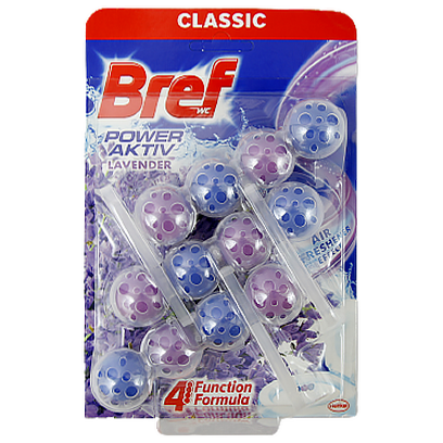 Підвіска для унітазу потрійна Бреф лаванда Bref power activ lavender 3szt 150g 9шт/ящ (Код : 00-00011942)
Підвіска для унітазу потрійна Бреф лаванда Bref power activ lavender 3szt 150g 9шт/ящ (Код : 00-00011942)