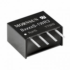 DC DC преобразователь MORNSUN B2412S-1WR3 1W, Vin 21.6-26.4V, Vout 12V, 83/9mA, Isolation (VDC) 1500, SIP 4
DC DC преобразователь MORNSUN B2412S-1WR3 1W, Vin 21.6-26.4V, Vout 12V, 83/9mA, Isolation (VDC) 1500, SIP 4