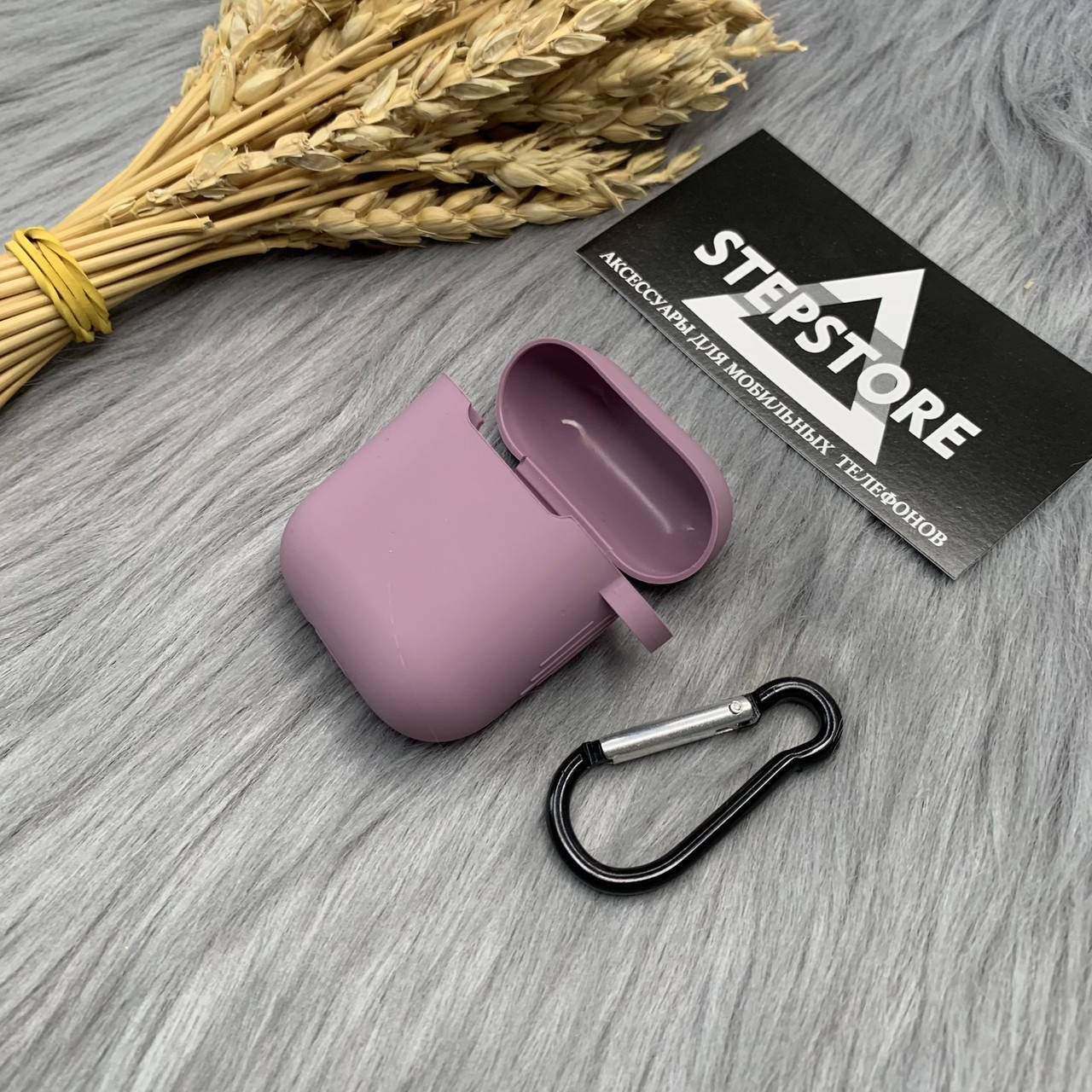Чехол силиконовый для Apple Airpods 1 2 с карабином тонкий однотонный противоударный 5. Lilac pride
Чехол силиконовый для Apple Airpods 1 2 с карабином тонкий однотонный противоударный 5. Lilac pride