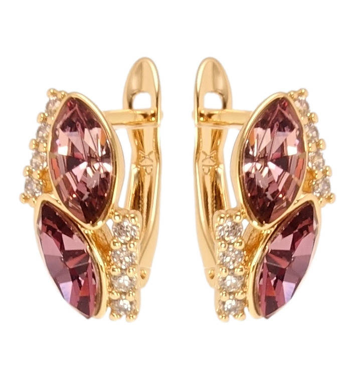 Серьги Xuping Позолота 18K с кр-ми Swarovski английский замок "Кристаллы Amethyst с дорожками циркония"
Серьги Xuping Позолота 18K с кр-ми Swarovski английский замок "Кристаллы Amethyst с дорожками циркония"