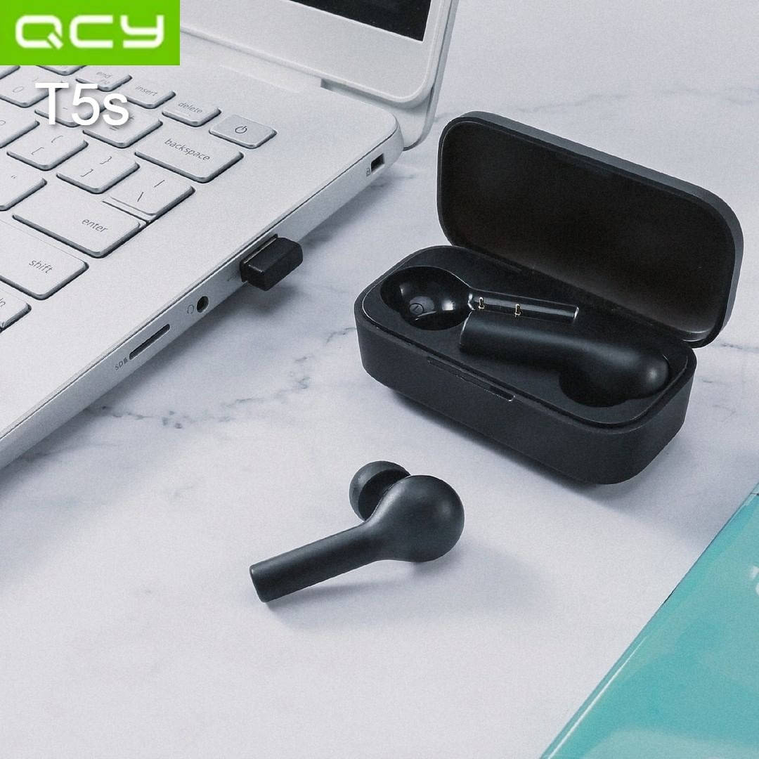 Беспроводные наушники QCY T5S Black TWS Bluetooth, Черный