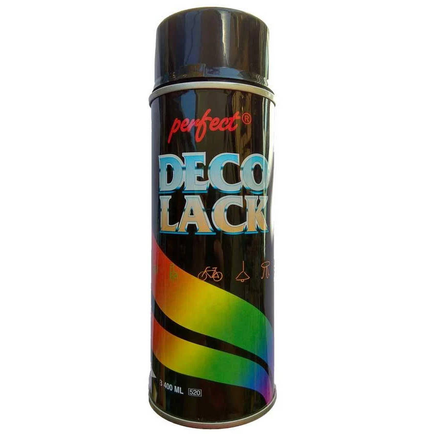 Алкидная аерозольная краска Perfect (DecoLack), Черный глянец (RAL9005) 400ml
Алкидная аерозольная краска Perfect (DecoLack), Черный глянец (RAL9005) 400ml