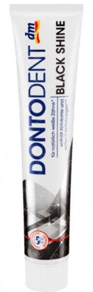 Зубная паста отбеливающая с активированным углём Black Shine DONTODENT 75 мл
Зубная паста отбеливающая с активированным углём Black Shine DONTODENT 75 мл