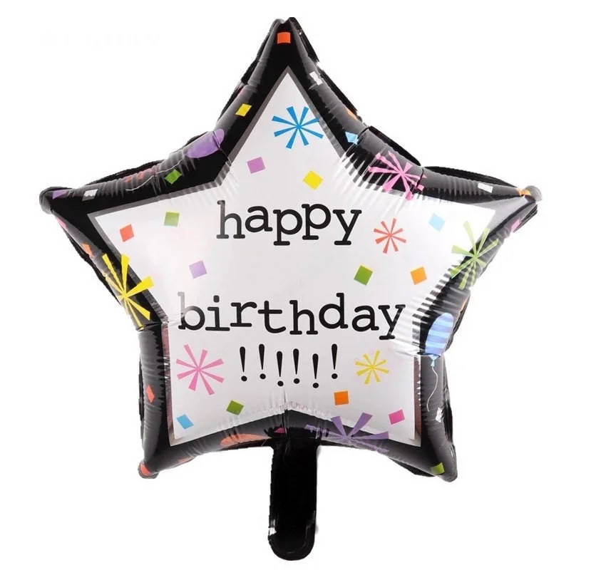 Фольгированная звезда с рисунком 18"(45см) "Happy Birthday", Китай
Фольгированная звезда с рисунком 18"(45см) "Happy Birthday", Китай