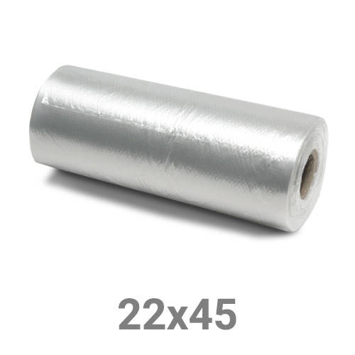 Пакет майка полиэтиленовый в рулоне - 22х45, 200 шт., Прозрачный 
Пакет майка полиэтиленовый в рулоне - 22х45, 200 шт., Прозрачный