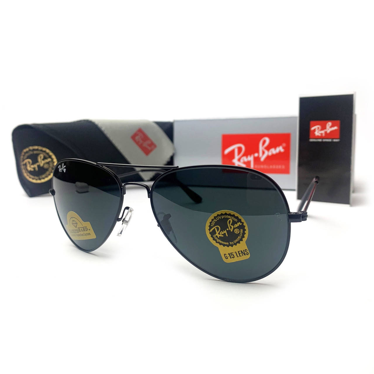 Солнцезащитные Очки Aviator 3025 Капли Стекло Черные, Черный 
Солнцезащитные Очки Aviator 3025 Капли Стекло Черные, Черный