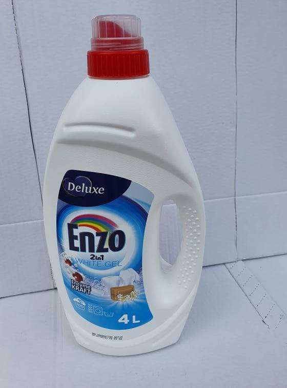 Deluxe Enzo 2w1 100p/ 4l гель для прання білого одягу 
Deluxe Enzo 2w1 100p/ 4l гель для прання білого одягу