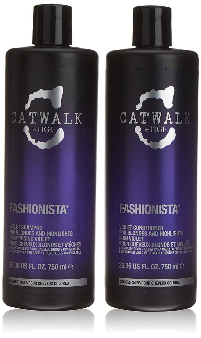 Фиолетовый Шампунь и Кондиционер для блондинок TIGI Catwalk Fashionista Violet Shampoo (750+750) млмл
Фиолетовый Шампунь и Кондиционер для блондинок TIGI Catwalk Fashionista Violet Shampoo (750+750) млмл