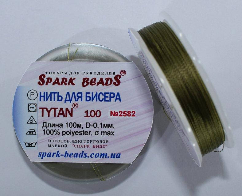 Нить для бисера TYTAN 100 № 2582 Болотный (100 метров)
Нить для бисера TYTAN 100 № 2582 Болотный (100 метров)