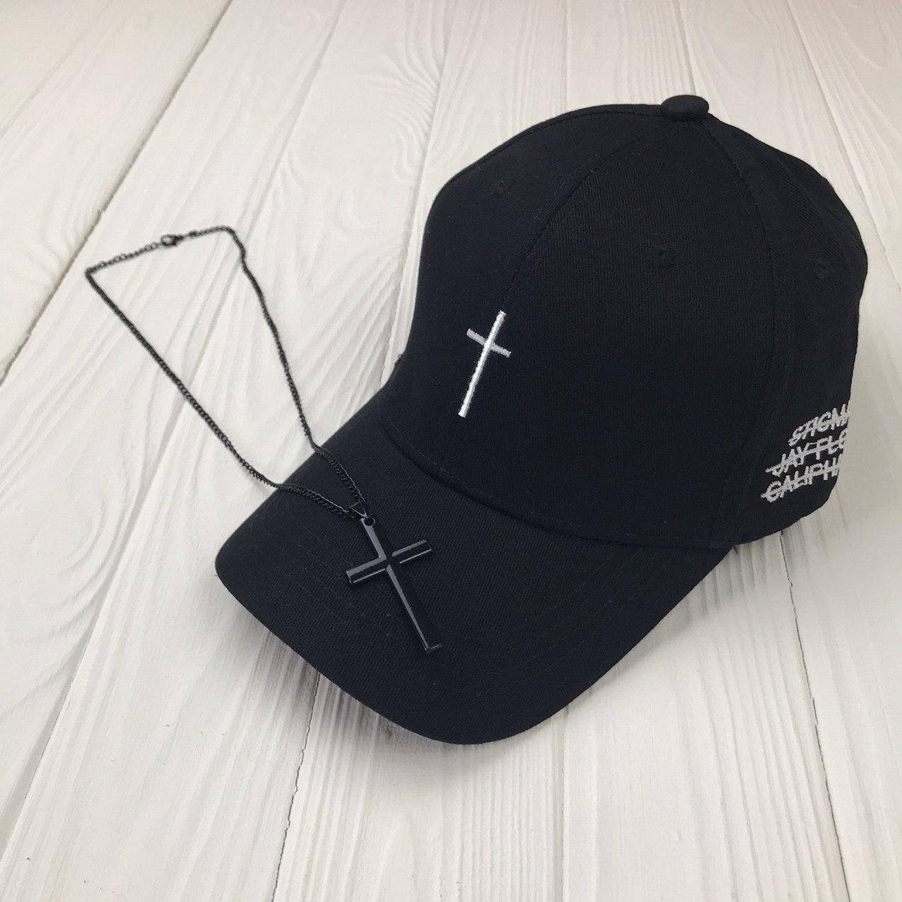 Кепка Бейсболка City-A Cross Крест Черная + Цепочка с большим Крестиком Черного цвета, Черный
Кепка Бейсболка City-A Cross Крест Черная + Цепочка с большим Крестиком Черного цвета, Черный