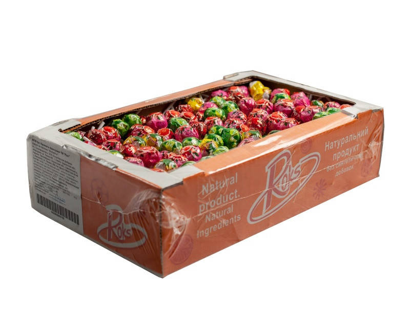 Леденцы на палочке Шарик Ассорти 4,5 кг Roks 
Леденцы на палочке Шарик Ассорти 4,5 кг Roks