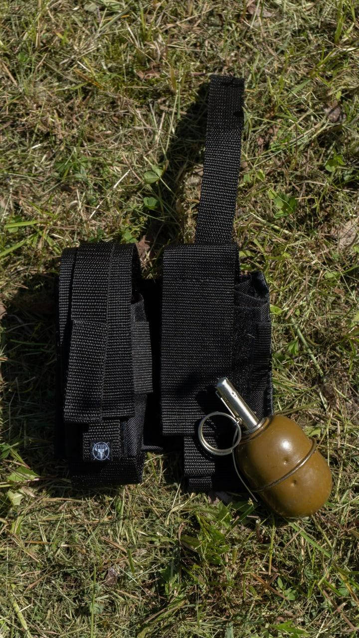 Подсумок для гранат двойной с креплением Molle для гранаты Ф1 и РГД | Армейская сумка для гранаты из кондуры
Подсумок для гранат двойной с креплением Molle для гранаты Ф1 и РГД | Армейская сумка для гранаты из кондуры