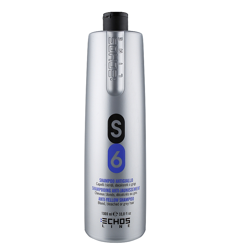 Шампунь против желтизны, для седых и осветленных волос Echosline S6 Anti-Yellow Shampoo 1000ml
Шампунь против желтизны, для седых и осветленных волос Echosline S6 Anti-Yellow Shampoo 1000ml