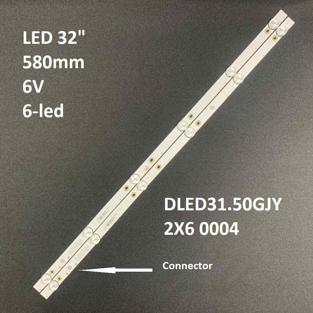 LED підсвітка TV 32“ universal RF-BU320E30-0601S-02 6LED 6V 580mm*17mm*1.0T 2pcs =1set
LED підсвітка TV 32“ universal RF-BU320E30-0601S-02 6LED 6V 580mm*17mm*1.0T 2pcs =1set