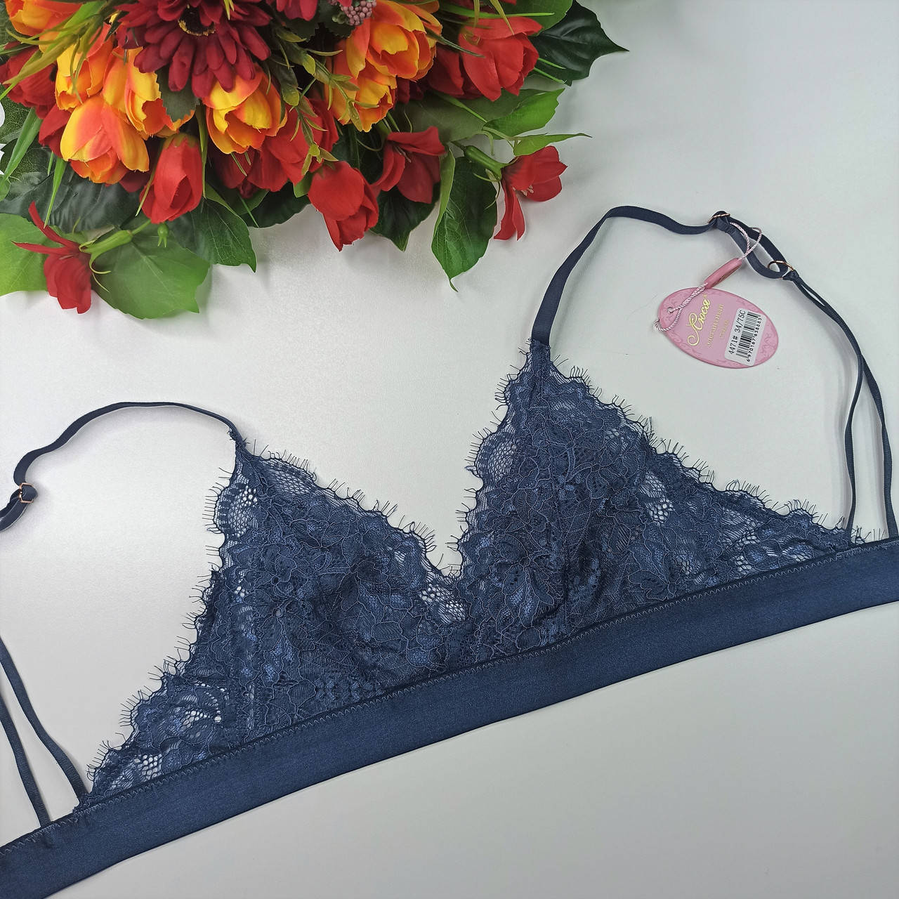 Браллет Люся ажурный без кости и поролона 80В морская волна (4471) 
Браллет Люся ажурный без кости и поролона 80В морская волна (4471)