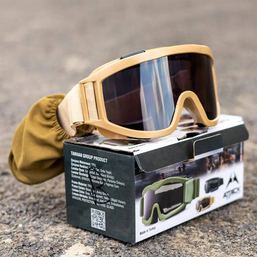 Очки тактические из USA. Xaegistac Airsoft Google's /Противотуманные со семенными линзами Бежевый
Очки тактические из USA. Xaegistac Airsoft Google's /Противотуманные со семенными линзами Бежевый