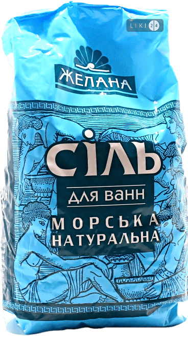 Морская соль для ванн Желана Натуральная 1000 г 
Морская соль для ванн Желана Натуральная 1000 г