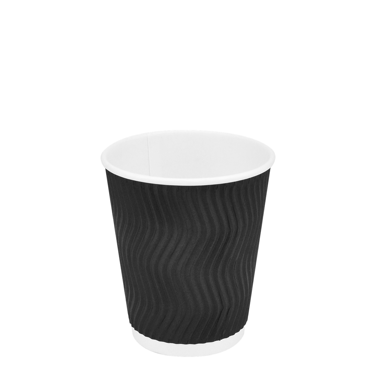 Стакан бумажный гофрированный 250 мл евро черный волна
Стакан бумажный гофрированный 250 мл евро черный волна