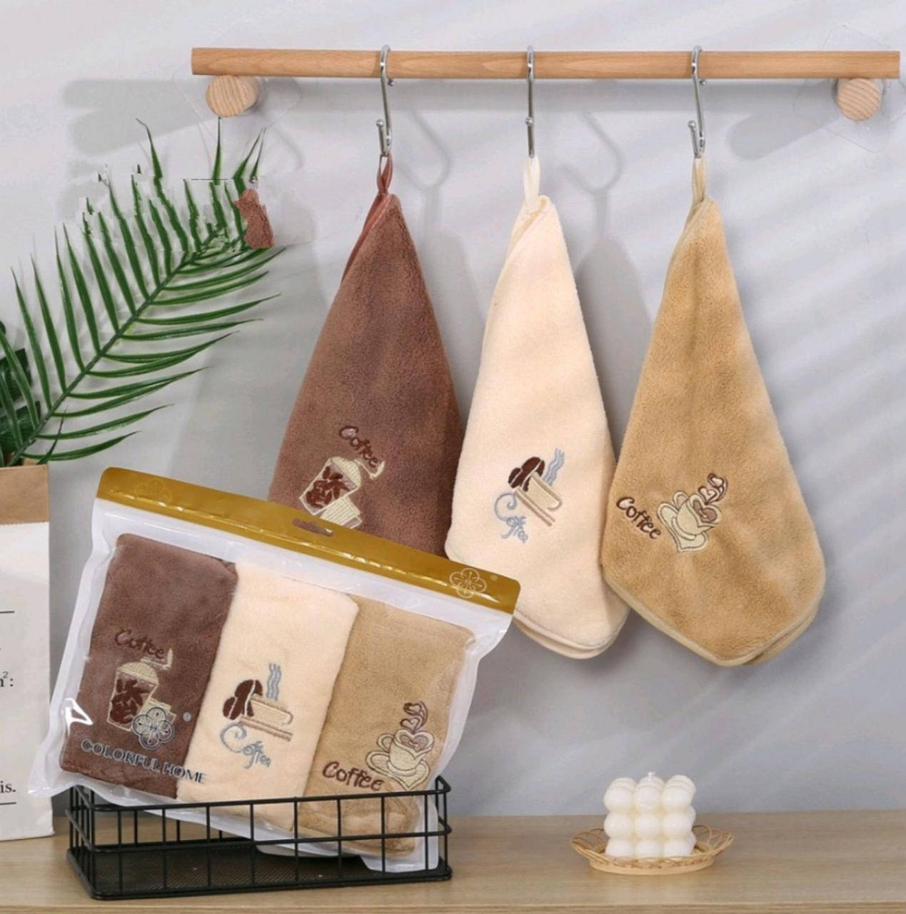 Набор Полотенец кухонных Кофе микрофибра плотная 25*50 см 3 шт с петелькой, Бежевый
Набор Полотенец кухонных Кофе микрофибра плотная 25*50 см 3 шт с петелькой, Бежевый