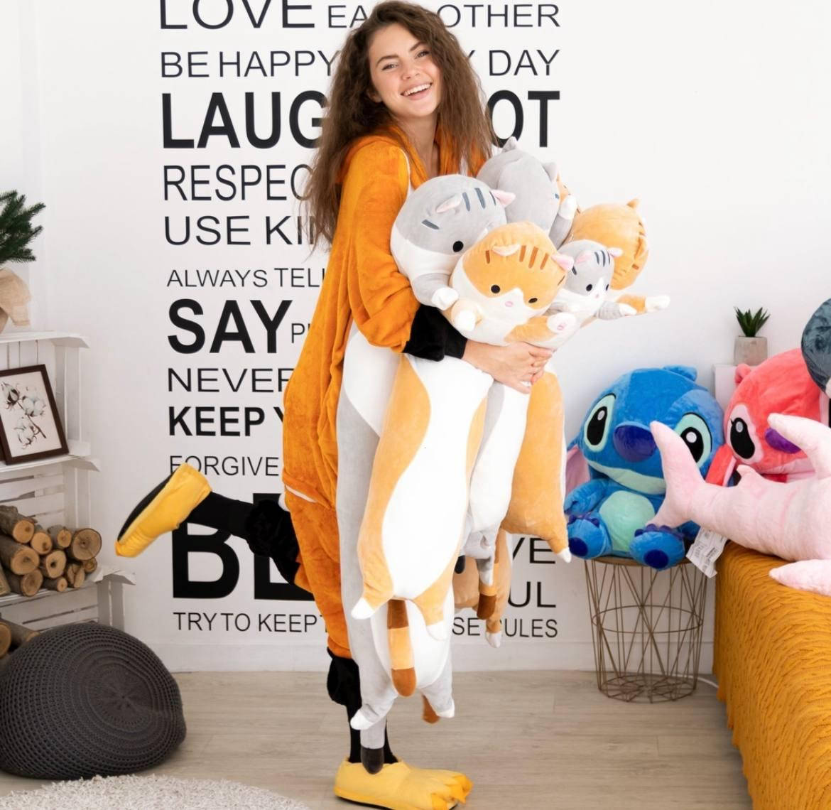 Кот Батон 110 см, мягкая игрушка подушка
Кот Батон 110 см, мягкая игрушка подушка