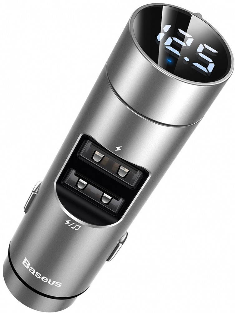 FM-модулятор (трансмиттер) Baseus Energy Column BS-01 (Bluetooth, MP3) c функцией зарядного устройства Silver
FM-модулятор (трансмиттер) Baseus Energy Column BS-01 (Bluetooth, MP3) c функцией зарядного устройства Silver