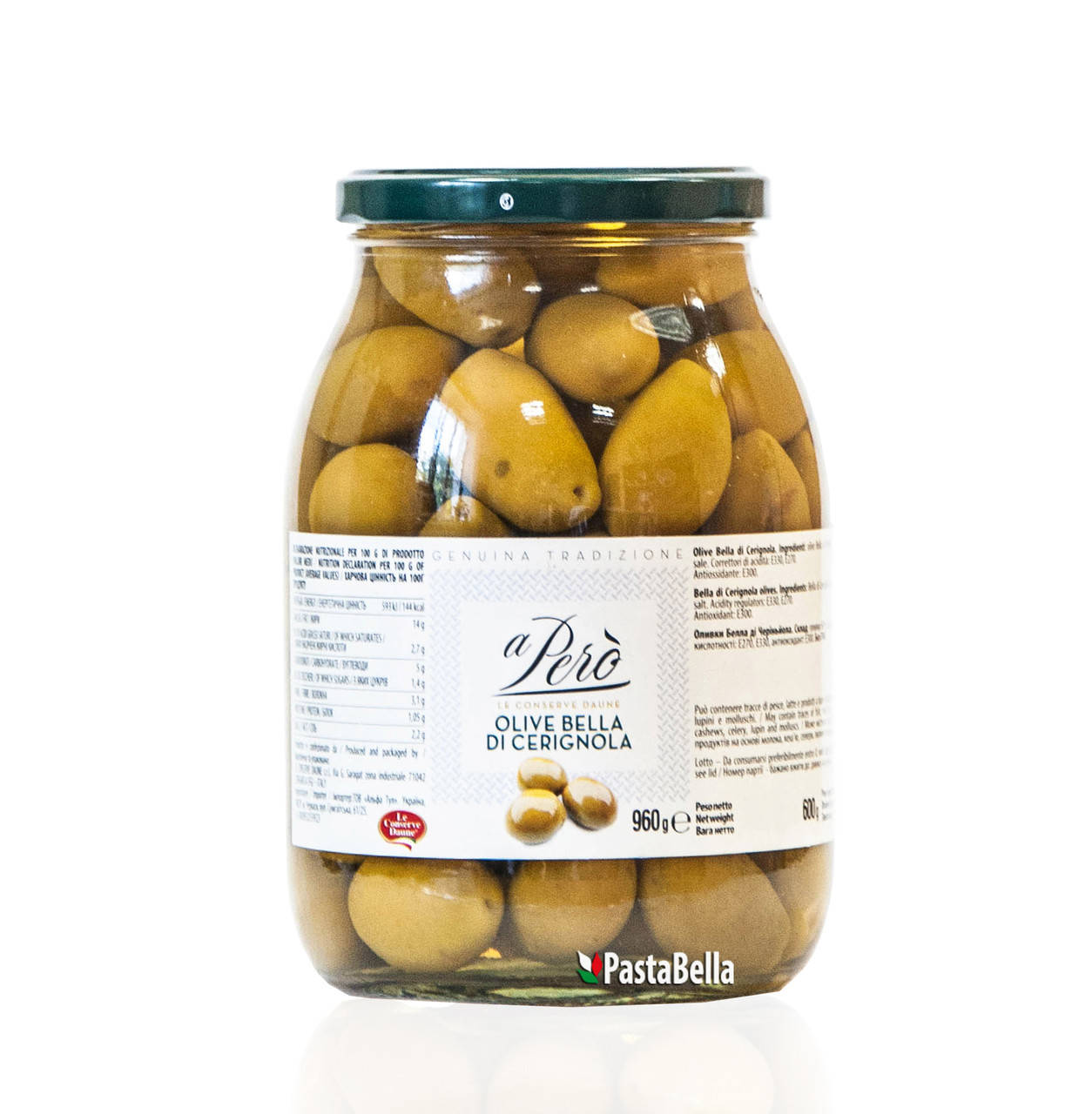 Гигантские Итальянские Зеленые Оливки - "Olive Bella di Сerignola" 960g "aPerò" 1062мл
Гигантские Итальянские Зеленые Оливки - "Olive Bella di Сerignola" 960g "aPerò" 1062мл