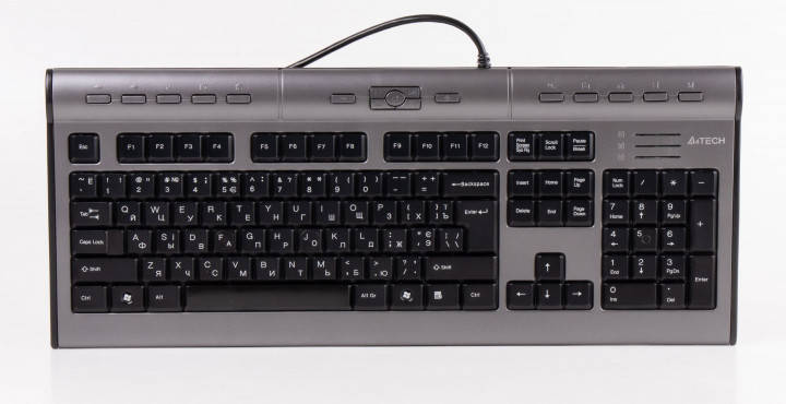 Клавиатура A4Tech KL-7MUU USB Silver/Grey, Серый