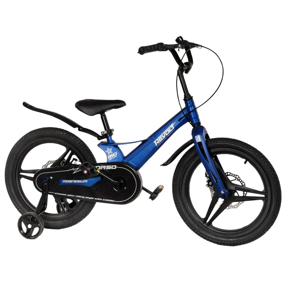 Двухколесный Велосипед Corso Revolt 18 дюймов с магниевой рамой и дисковыми тормозами Синий, Черный
Двухколесный Велосипед Corso Revolt 18 дюймов с магниевой рамой и дисковыми тормозами Синий, Черный