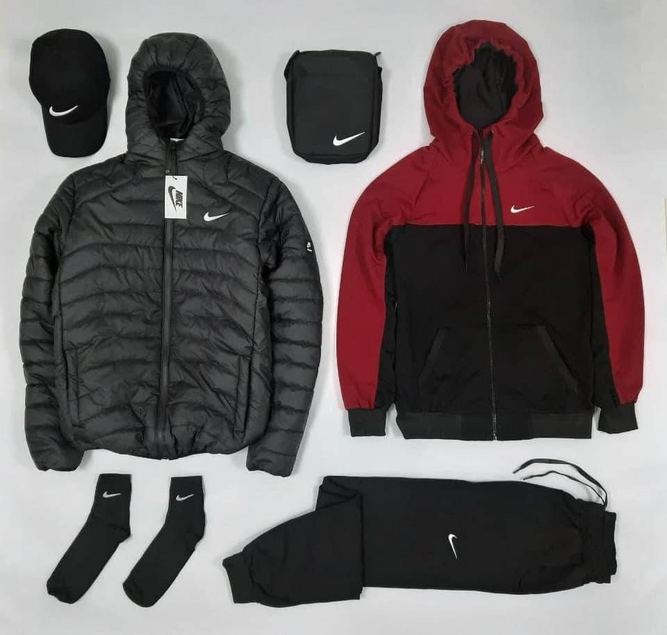 Набор 5 в 1 весенний мужской спортивный костюм Nike + весенняя куртка найк черная + кепка, носки, мессенджер, Черный
Набор 5 в 1 весенний мужской спортивный костюм Nike + весенняя куртка найк черная + кепка, носки, мессенджер, Черный