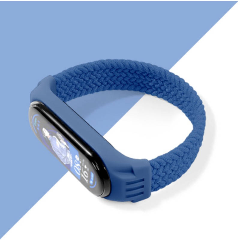 Тканевый монобраслет Braided Solo Loop MRK для фитнес браслета Xiaomi Mi Band 6/5/4/3 (M) 160mm синий
Тканевый монобраслет Braided Solo Loop MRK для фитнес браслета Xiaomi Mi Band 6/5/4/3 (M) 160mm синий