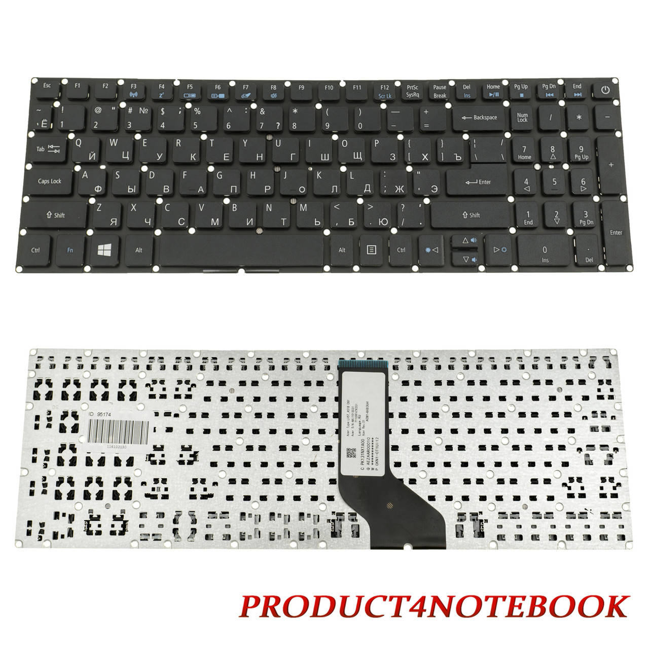 Клавиатура Acer Aspire A515-51 A515-51G A615-51 A615-51G E5-722 E5-722G A517-51GP A515-41G A315-21 A315-32, Черный
Клавиатура Acer Aspire A515-51 A515-51G A615-51 A615-51G E5-722 E5-722G A517-51GP A515-41G A315-21 A315-32, Черный