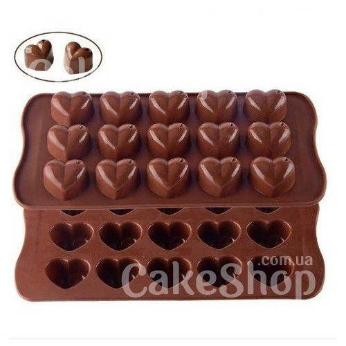 Силиконовая форма для льда и шоколада Сердечки 
Силиконовая форма для льда и шоколада Сердечки