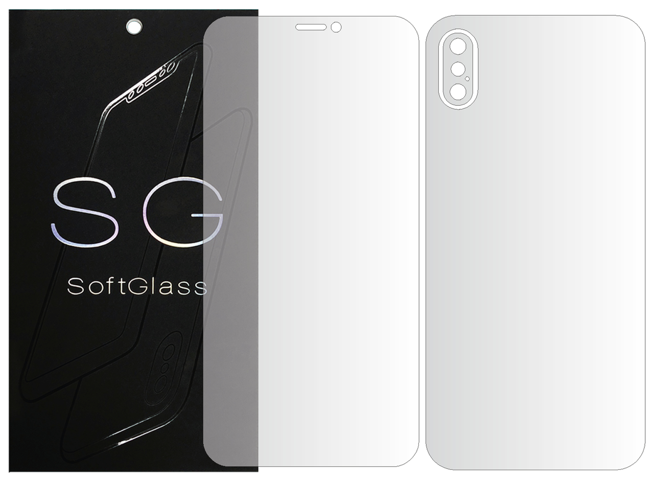 Пленка Apple iPhone X Комплект: для Передней и Задней панели полиуретановая SoftGlass, Прозрачный
Пленка Apple iPhone X Комплект: для Передней и Задней панели полиуретановая SoftGlass, Прозрачный