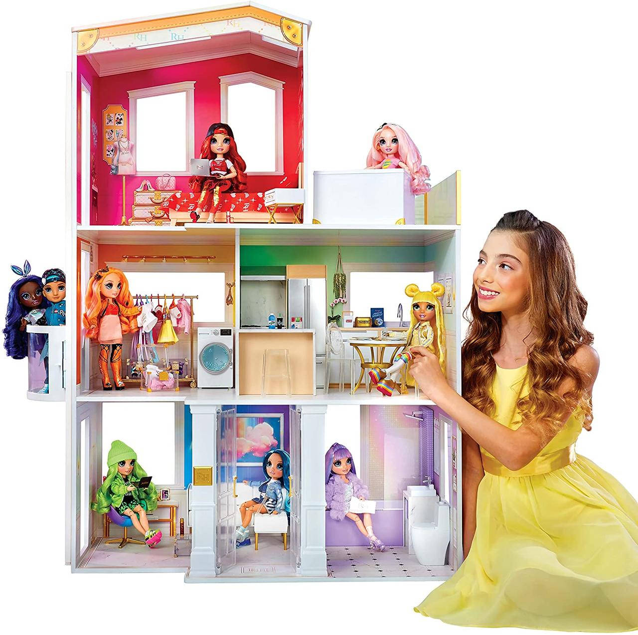 Дом для кукол Рейнбоу Хай Модный кампус Rainbow High House 3-Story Wood Doll House Оригинал лол lol
Дом для кукол Рейнбоу Хай Модный кампус Rainbow High House 3-Story Wood Doll House Оригинал лол lol