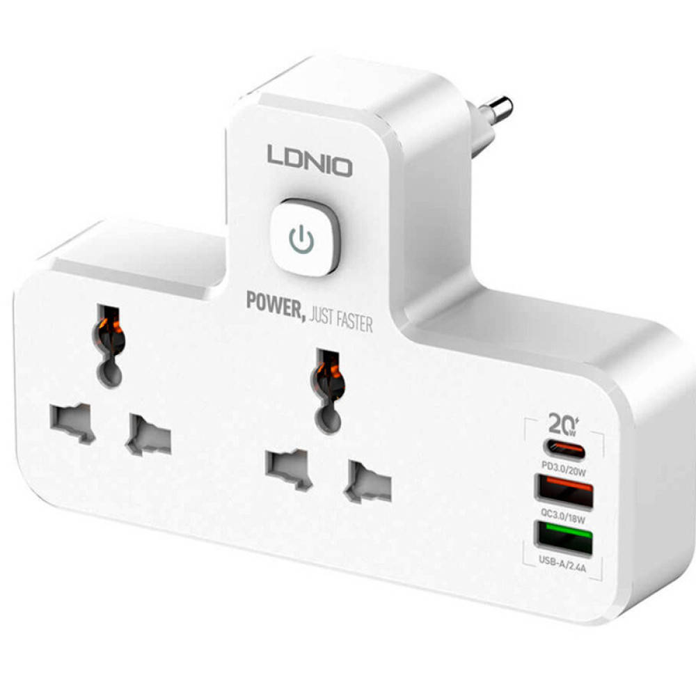 Удлинитель сетевой LDNIO SC2311 2 USB 1 Type-C, 2 розетки 1.6 м с ночником, White
Удлинитель сетевой LDNIO SC2311 2 USB 1 Type-C, 2 розетки 1.6 м с ночником, White