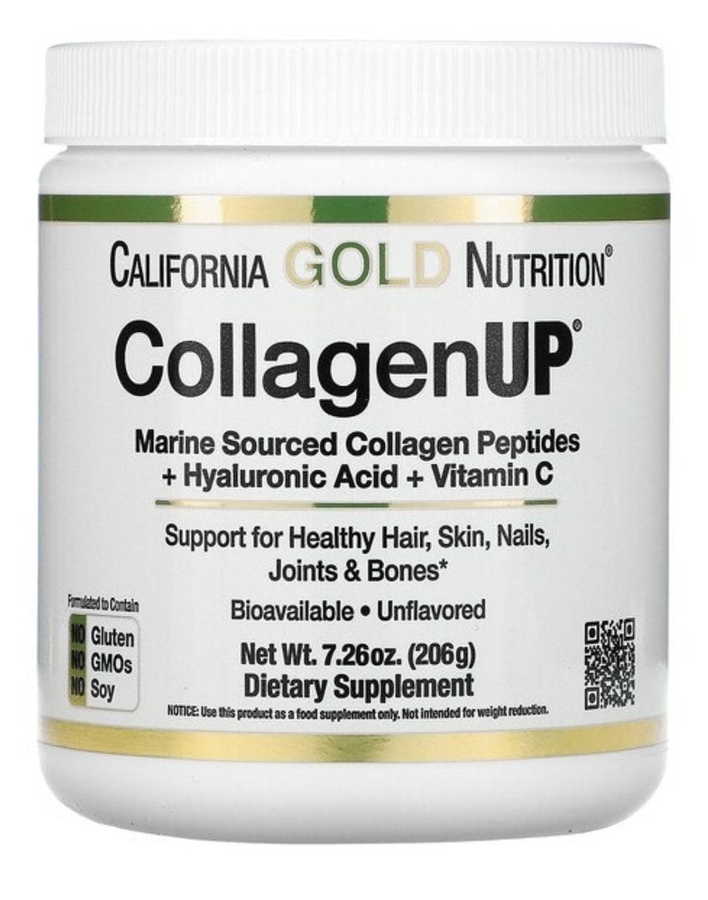 Морской коллаген с гиалуроновой кислотой и витамином С California Gold Nutrition CollagenUP 206гр
Морской коллаген с гиалуроновой кислотой и витамином С California Gold Nutrition CollagenUP 206гр