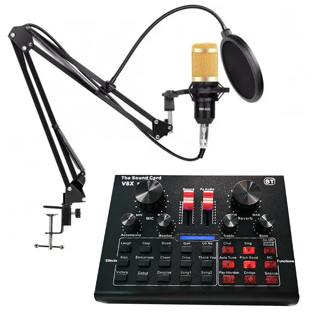 Многофункциональный набор для студийной аудиозаписи EL-V8XPRO / Аудиокарта с микрофон в комплекте
Многофункциональный набор для студийной аудиозаписи EL-V8XPRO / Аудиокарта с микрофон в комплекте