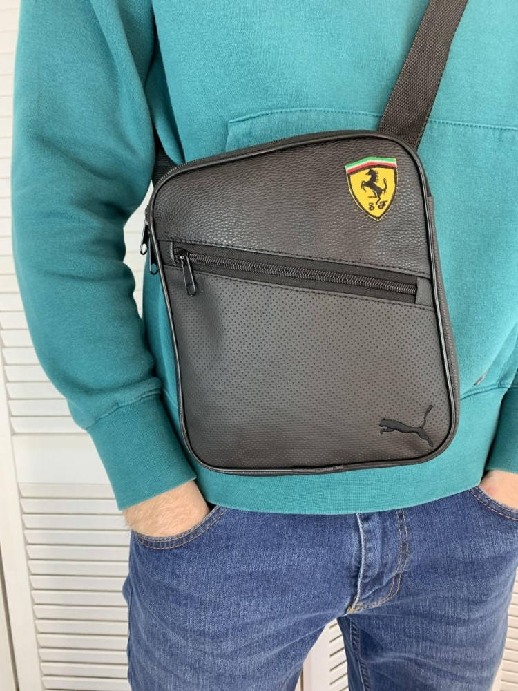 Черная мужская сумка мессенджер Puma Ferrari из эко-кожи, спортивная сумка Puma, Черный
Черная мужская сумка мессенджер Puma Ferrari из эко-кожи, спортивная сумка Puma, Черный