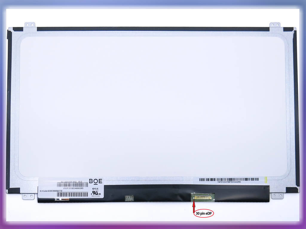 Матрица 15.6" Slim eDP (1366*768, 30pin справа, ушки сверху-снизу) BOE NT156WHM-N42, Матовая.
Матрица 15.6" Slim eDP (1366*768, 30pin справа, ушки сверху-снизу) BOE NT156WHM-N42, Матовая.