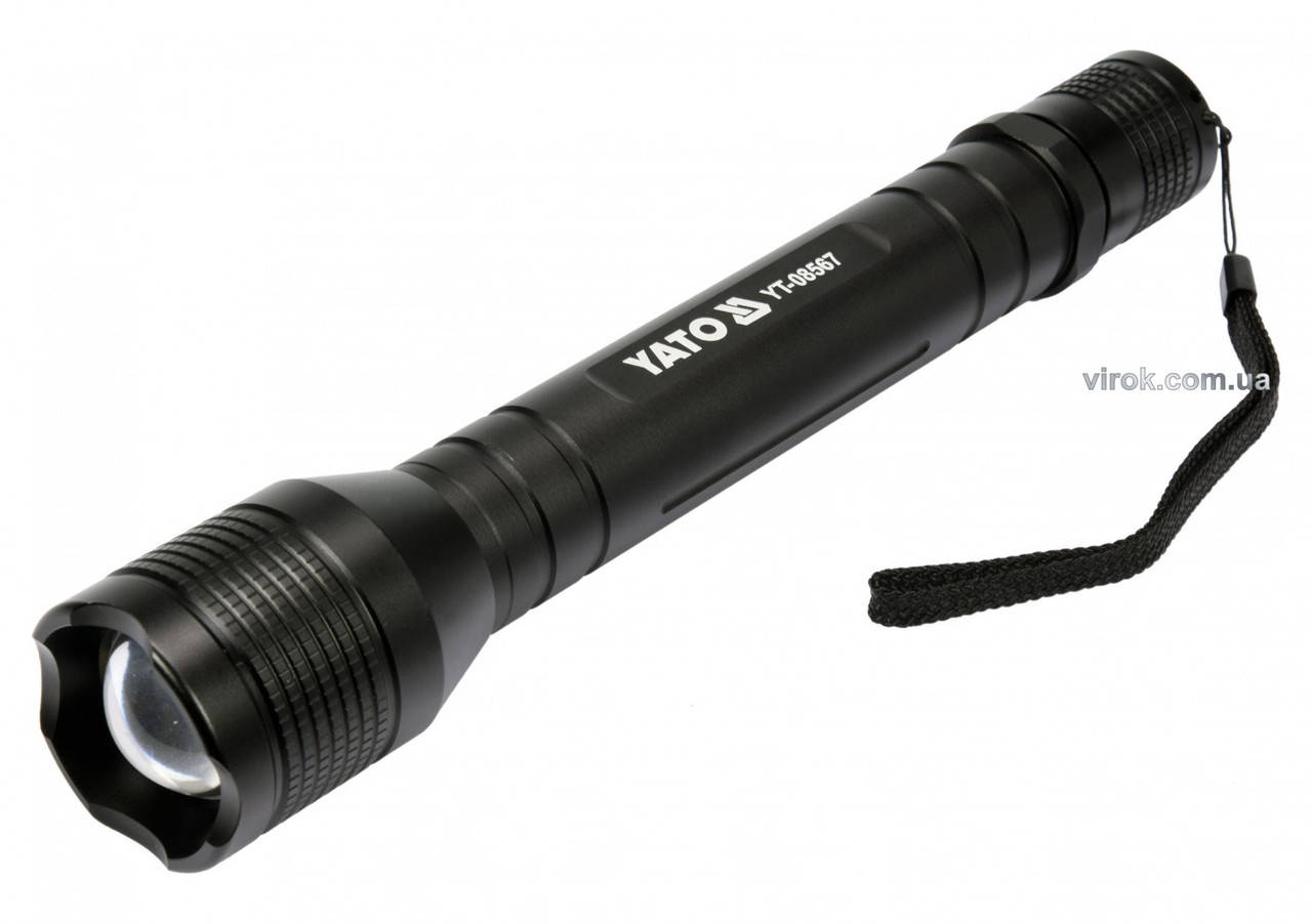 Ліхтар світлодіодний YATO XPL CREE Р=10 Вт Ф=1000 lm живлення-4 х R14 Ø=46 мм x 254 мм YT-08567
Ліхтар світлодіодний YATO XPL CREE Р=10 Вт Ф=1000 lm живлення-4 х R14 Ø=46 мм x 254 мм YT-08567