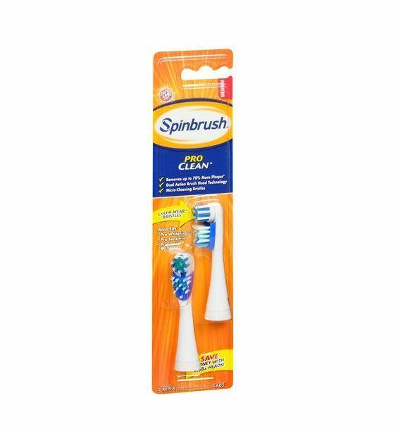 Насадки к электрической зубной щетке Spinbrush Arm Hammer Pro Clean Soft Сменные головки
Насадки к электрической зубной щетке Spinbrush Arm Hammer Pro Clean Soft Сменные головки