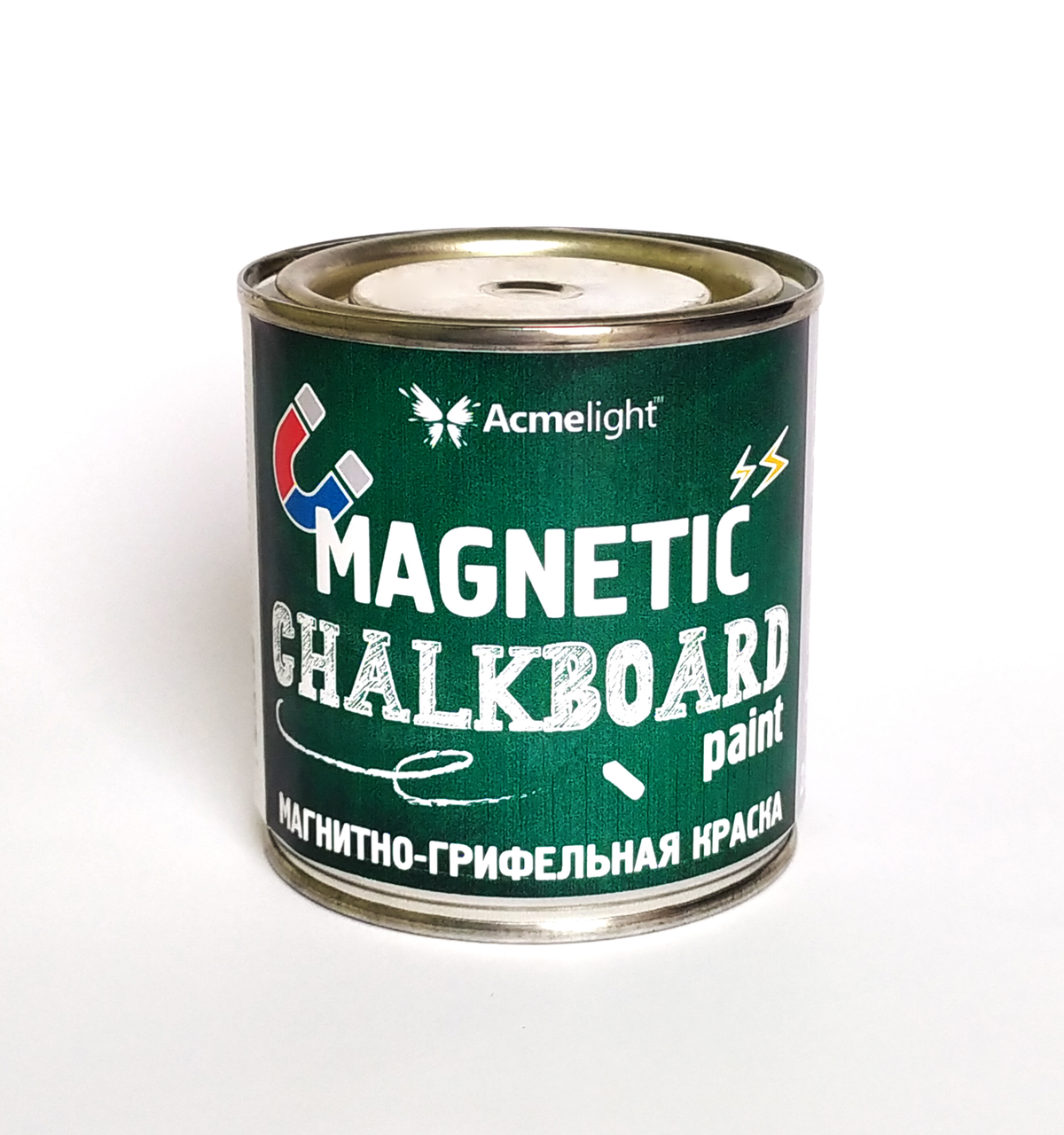 Магнитно-грифельная краска для школьных досок Acmelight 250 мл до 1 кв.м. 5 цветов, Черный
Магнитно-грифельная краска для школьных досок Acmelight 250 мл до 1 кв.м. 5 цветов, Черный