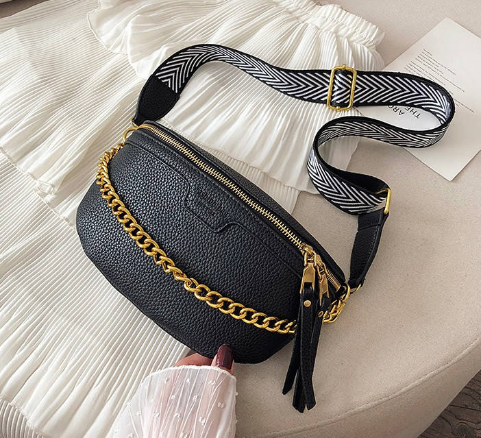 Модная женская бананка Fashion стильная и качественная женская сумочка на грудь кросс боди, Черный
Модная женская бананка Fashion стильная и качественная женская сумочка на грудь кросс боди, Черный