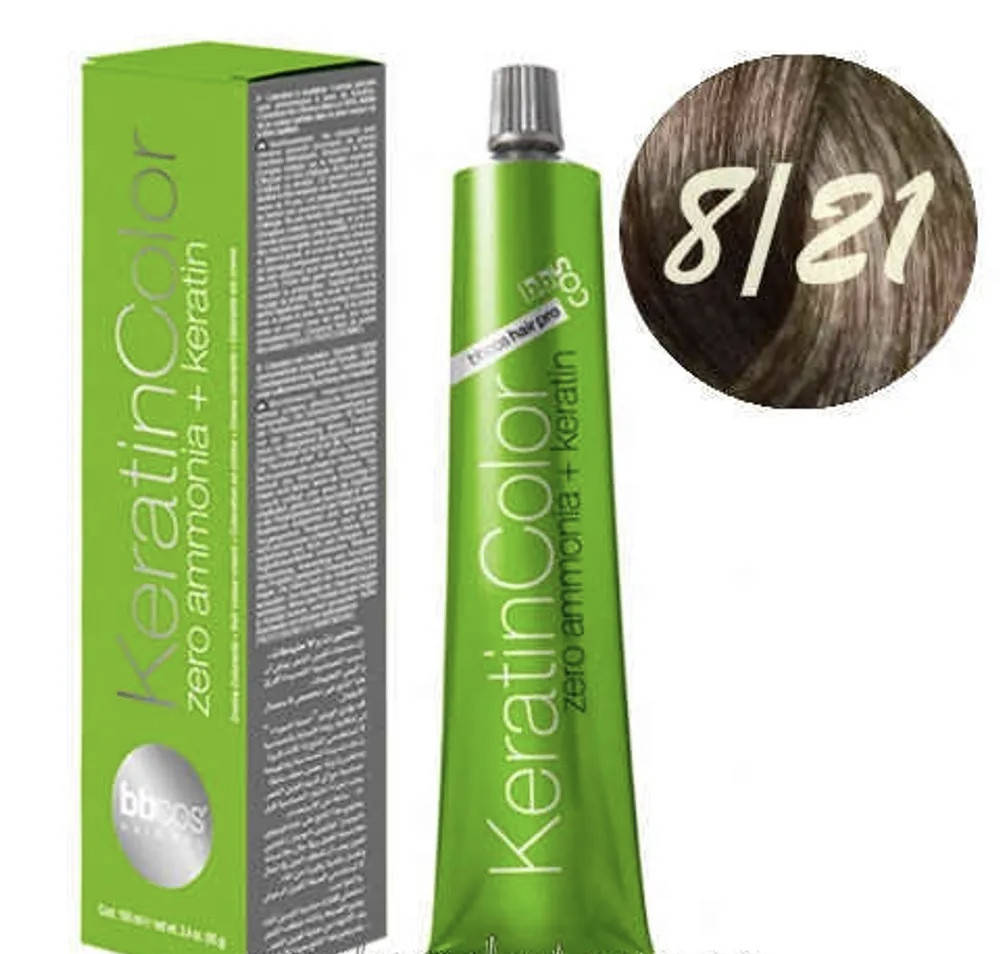 8/21Крем-фарба для волосся безаміачна BBCOS Keratin Color блондин світло-попелястий фіолетовий100 мл
8/21Крем-фарба для волосся безаміачна BBCOS Keratin Color блондин світло-попелястий фіолетовий100 мл