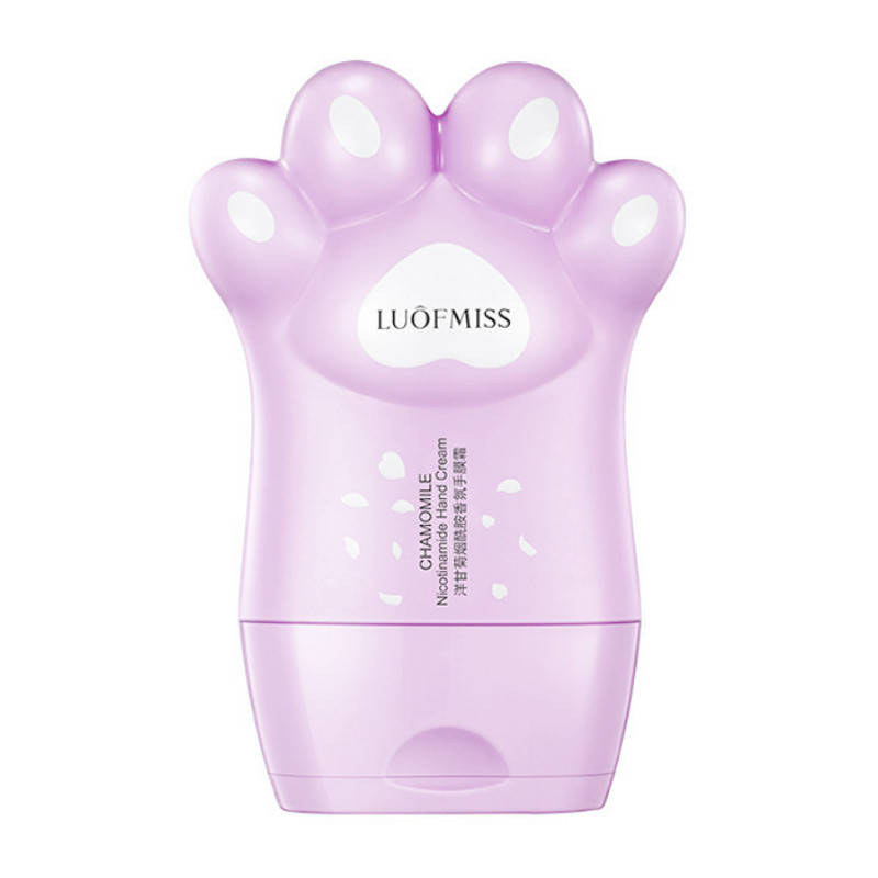 Крем для рук с экстрактом ромашки и никотиновой кислотой LUOFMISS Chamomile Nicotinamide Hand Cream (сиреневая
Крем для рук с экстрактом ромашки и никотиновой кислотой LUOFMISS Chamomile Nicotinamide Hand Cream (сиреневая