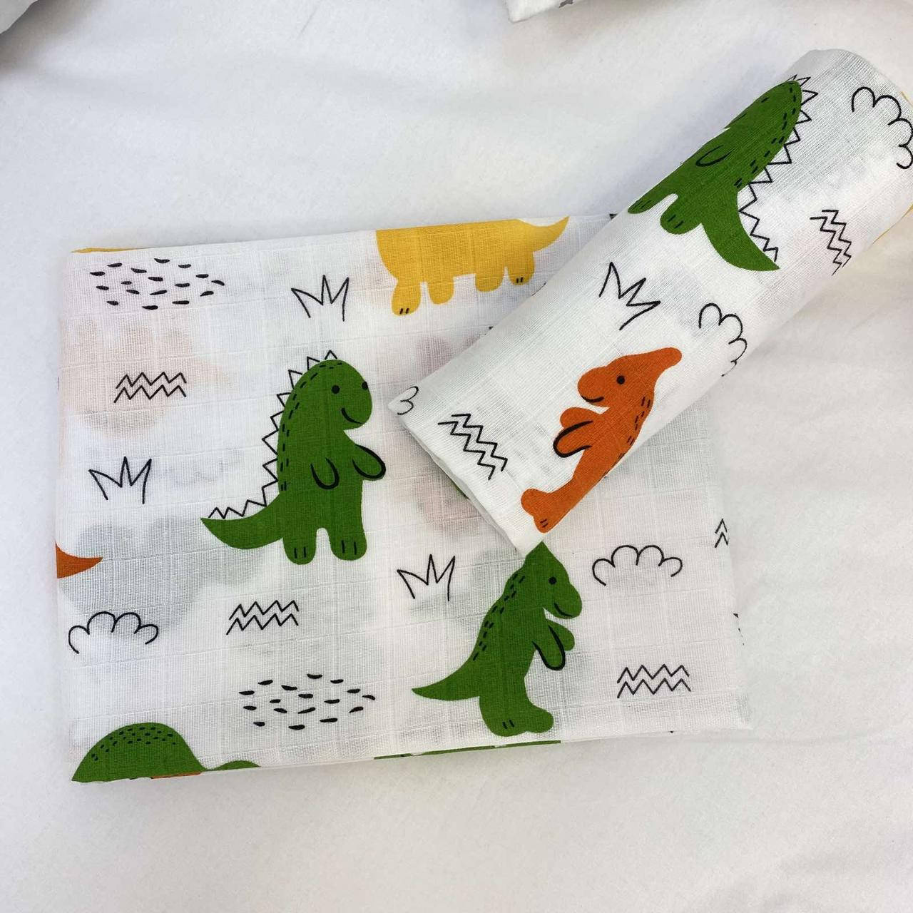 Пеленка детская муслин двухслойный динозавры 80*100 см МП-336, Разные цвета
Пеленка детская муслин двухслойный динозавры 80*100 см МП-336, Разные цвета